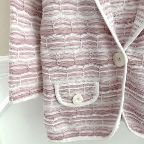 Luisa Spagnoli size M Cotton Sweater Blazer - Picture 8 of 16